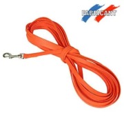 Longe Biothane orange 16 mm pour chien