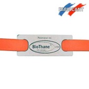 Longe Biothane orange 16 mm pour chien