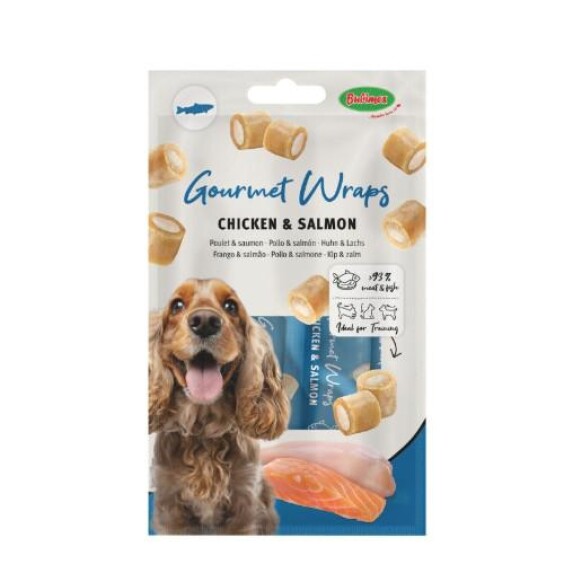 Friandise moelleuse Gourmet wraps pour chien Bubimex