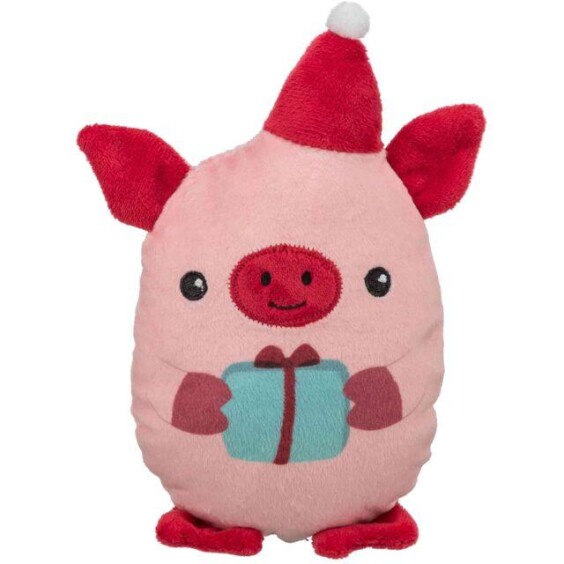 Peluche de Noël silencieuse pour chien cochon