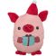 Peluche de Noël silencieuse pour chien cochon
