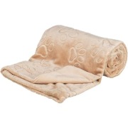 Couverture douce beige pour chien et chat