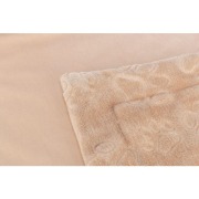 Couverture douce beige pour chien et chat