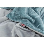 Couverture douce bleu/gris pour chien et chat - Confort et anti-allergique