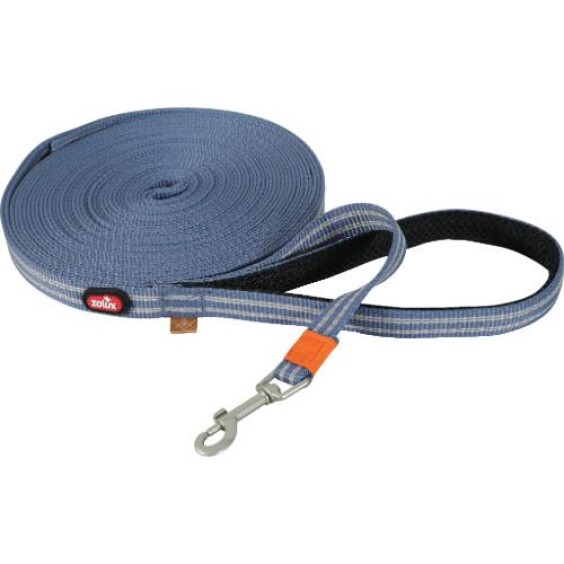 Longe plate bleue avec bande réfléchissante