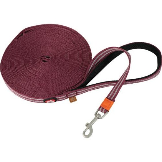Longe plate avec bande réfléchissante rouge