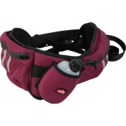 Ceinture sportive pour chien pratique, confortable et multi-poches rouge