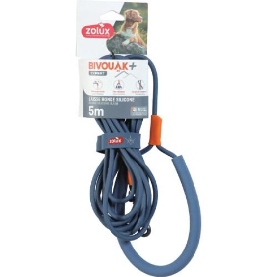 Longe ronde silicone haute résistance bleue
