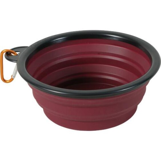 Gamelle souple en silicone rouge