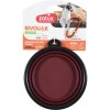 Gamelle souple en silicone rouge