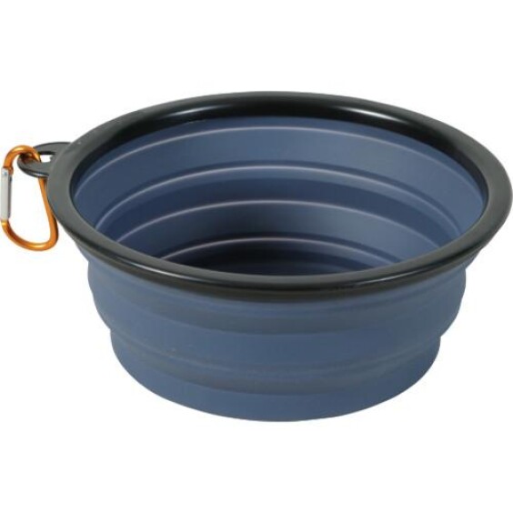 Gamelle souple en silicone bleue