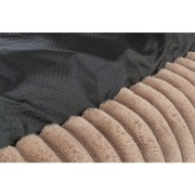 Lit pour chien en peluche douce et velours brun clair