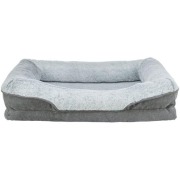 Lit orthopédique gris pour chien