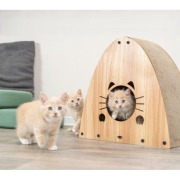 Maison Grattoir pour Chat avec Herbe à Chat