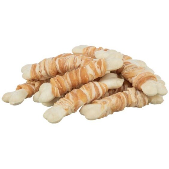 Friandises snack os marbrés au poulet et cabillaud