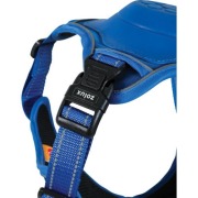 Harnais Easy Ride bleu avec laisse enrouleur intégrée