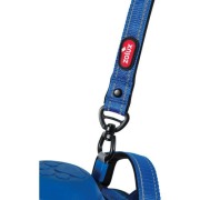 Harnais Easy Ride bleu avec laisse enrouleur intégrée