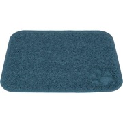 Tapis antidérapant pour toilette du chat bleu taille S