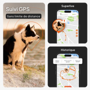 Collier traceur GPS pour chien