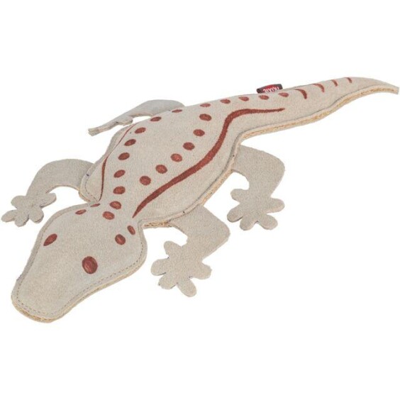 Jouet chien cuir véritable salamandre