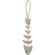 Jouet pour Chien en Cuir Véritable arête de Poisson sur Corde