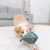 Jouet pour chien en cuir véritable et corde poisson