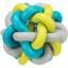 Balle tressée multicolore 7 cm pour chien