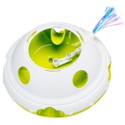 Jouet électronique interactif pour chat avec distributeur de croquettes