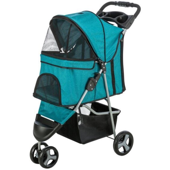 Poussette chien Friends turquoise