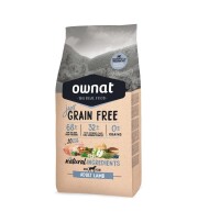 OWNAT croquettes just grain free pour chien adulte à l'agneau
