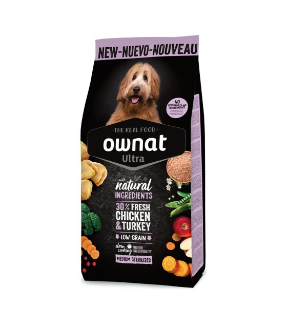 OWNAT croquettes Ultra Medium sterilisé chien moyen