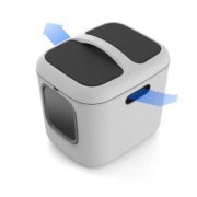 Maison de toilette XL pour Maine Coon blanche