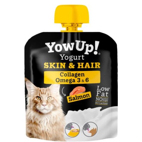 YowUp! Yaourt Peau & Poil au Saumon pour Chat 85 g