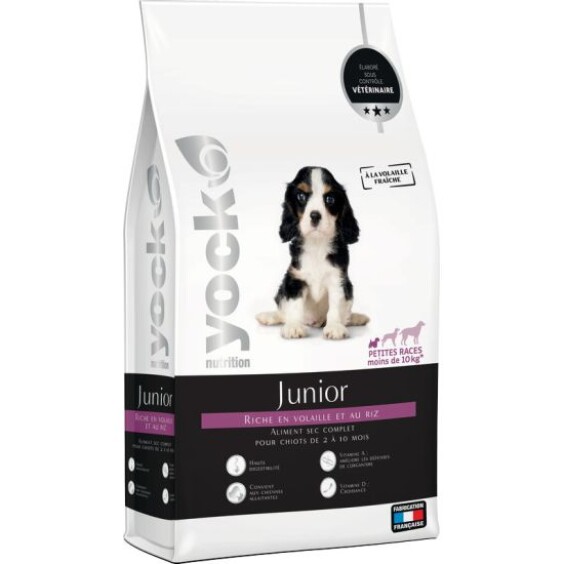 YOCK Croquettes Chiot Petites Races Junior Nutrition 4 kg