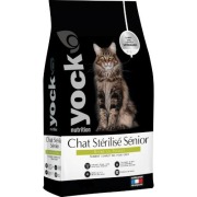 YOCK Croquettes pour chat stérilisé senior au poulet 3 kg