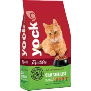 YOCK Équilibre Croquettes pour chat adulte stérilisé, contrôle du poids et bien-être urinaire 4 kg