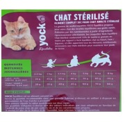 YOCK Équilibre Croquettes pour chat adulte stérilisé, contrôle du poids et bien-être urinaire 4 kg