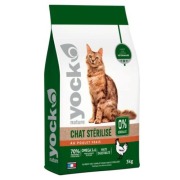 YOCK Croquettes sans céréales pour chat stérilisé poulet frais 3 kg Nature