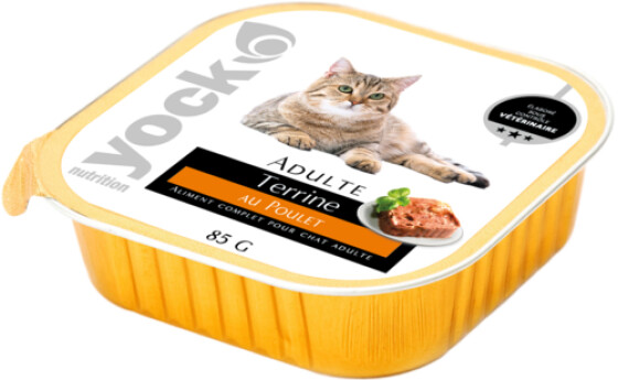 YOCK Terrine au poulet pour chat 85 g