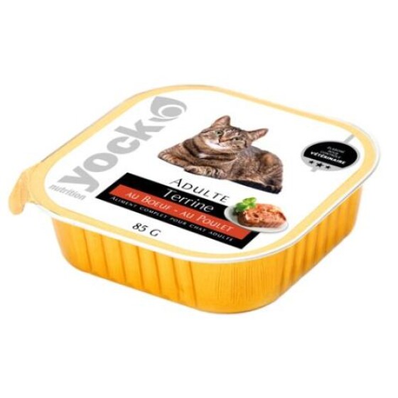 YOCK Terrine au bœuf et poulet pour chat 85 g
