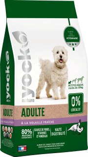 Croquettes sans céréales à la volaille, petit chien– 4 kg YOCK NATURE