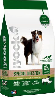 Croquettes sans céréales pour chien digestion sensible – 12 kg YOCK NATURE