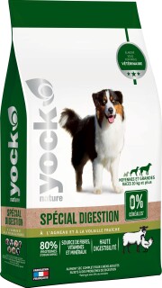 Croquettes sans céréales pour chien digestion sensible – 12 kg YOCK NATURE
