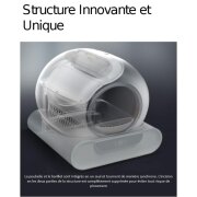 Maison de toilette automatique autonettoyante pour chat