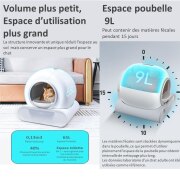 Maison de toilette automatique autonettoyante pour chat