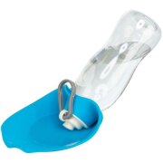 Gourde de voyage pour chien avec gamelle pliante