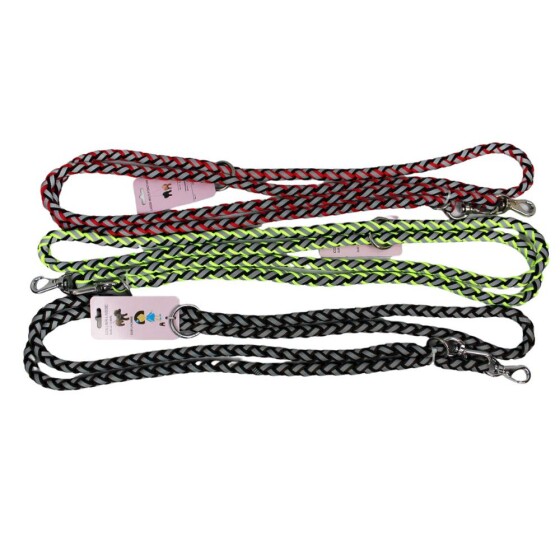 Laisse de dressage pour chien en nylon réfléchissant 2,5 m Mon Ami Luki