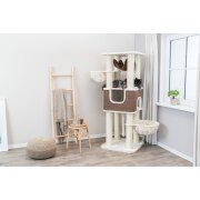 Grand Arbre à chat : hamac, XXL, solide, 174 cm Humberto Beige/Brun foncé