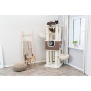 Grand Arbre à chat : hamac, XXL, solide, 174 cm Humberto Beige/Brun foncé