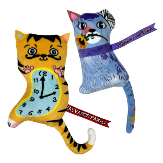 KONG Jouet Artz pour chat Dali & van Gogh 2 pièces